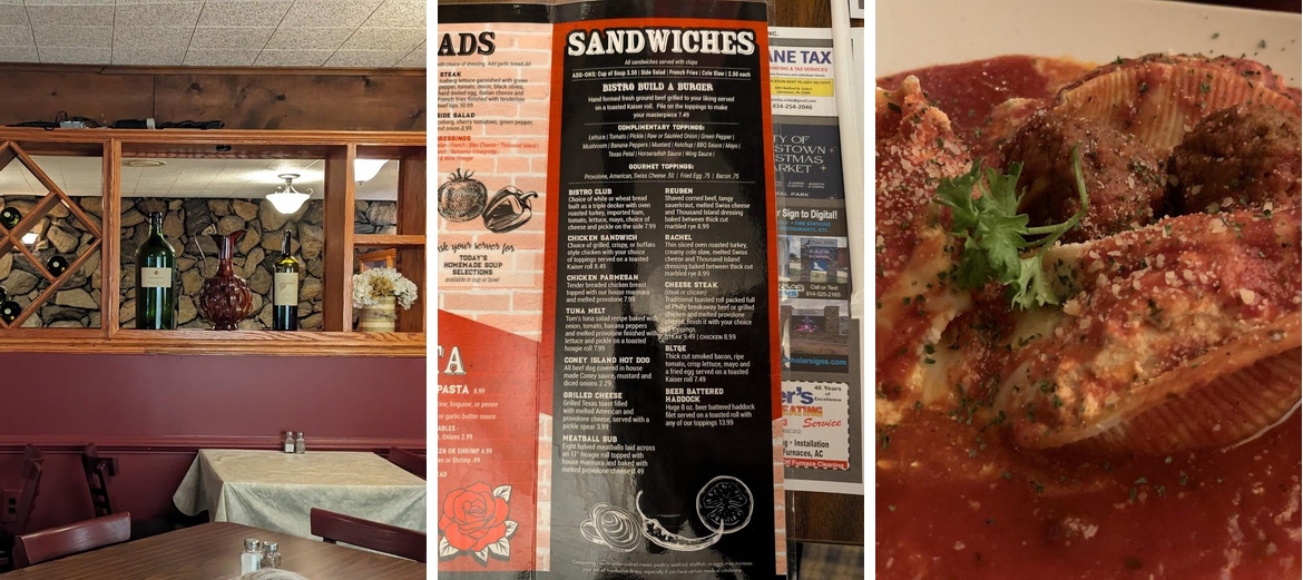 The Rosebud Bistro Menu
